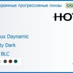 Фотохромная прогрессивная линза для очков Hoya Hoyalux Daynamic 1.6 Sensity Dark HVLL BLC, Sph 6.00 — -10.00, Cyl 0.00 — 6.00