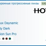 Фотохромная прогрессивная линза для очков Hoya Hoyalux Daynamic 1.6 Sensity Dark Hi-Vision Sun Pro, Sph 6.00 — -10.00, Cyl 0.00 — 6.00