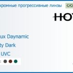 Фотохромная прогрессивная линза для очков Hoya Hoyalux Daynamic 1.5 Sensity Dark HVLL UVC, Sph 6.00 — -8.00, Cyl 0.00 — 6.00