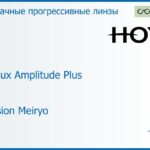 Прогрессивная линза для очков Hoya Hoyalux Amplitude Plus 1.6 Hi-Vision Meiryo, Sph 6.00 — -13.00, Cyl 0.00 — 6.00