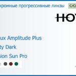 Фотохромная прогрессивная линза для очков Hoya Hoyalux Amplitude Plus 1.6 Sensity Dark Hi-Vision Sun Pro, Sph 6.00 — -13.00, Cyl 0.00 — 6.00