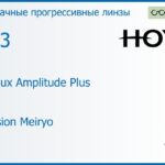 Прогрессивная линза для очков Hoya Hoyalux Amplitude Plus 1.53 Hi-Vision Meiryo, Sph 6.00 — -8.00, Cyl 0.00 — 6.00
