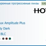 Фотохромная прогрессивная линза для очков Hoya Hoyalux Amplitude Plus 1.5 Sensity Dark HVLL BLC, Sph 6.00 — -8.00, Cyl 0.00 — 6.00