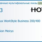 Офисная линза для очков Hoya Hoyalux WorkStyle Business 200/400 1.53 Hi-Vision Meiryo, рецептурная, Sph 6.00 — -8.00, Cyl 0.00 — 6.00