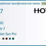 Фотохромная линза для очков с поддержкой аккомодации Hoya Sync III 1.67 Sensity 2 Hi-Vision Sun Pro, рецептурная, Sph 7.00 — -13.00, Cyl 0.00 — 6.00