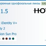 Фотохромная линза для очков Hoya Nulux iDentity V+ 1.5 AS Sensity 2 Hi-Vision Sun Pro, рецептурная, Sph 10.00 — -10.00, Cyl 0.00 — 6.00