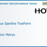 Прогрессивная линза для очков Hoya Hoyalux Sportive TrueForm 1.6 Hi-Vision Meiryo, Sph 4.00 — -4.00, Cyl 0.00 — 4.00